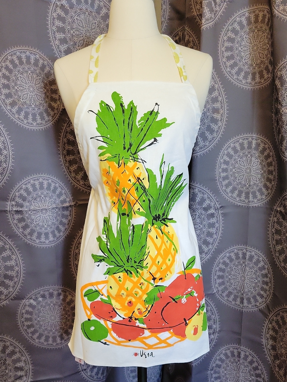 Vera Cotton/Linen Pineapple Apron